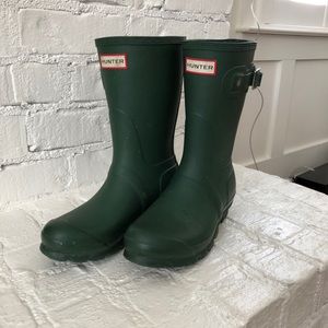 Green hunter boots